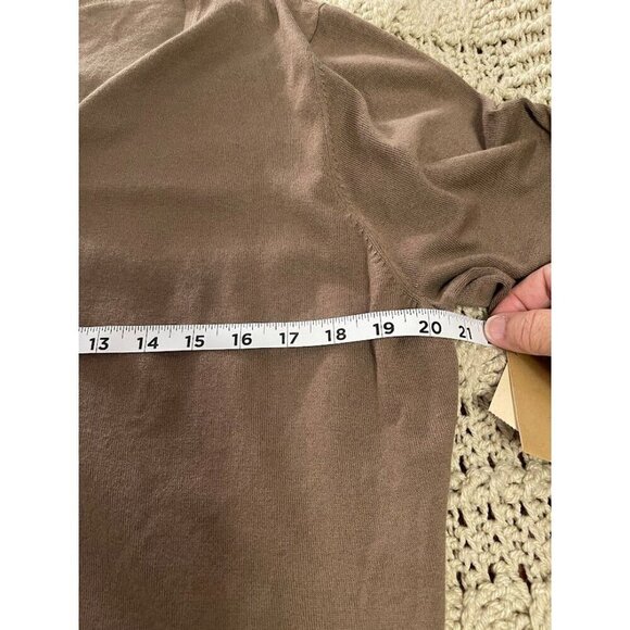 Coldwater Creek‎ Brown Button-Down Cardigan Women's sz  S short sleeve - Picture 6 of 7